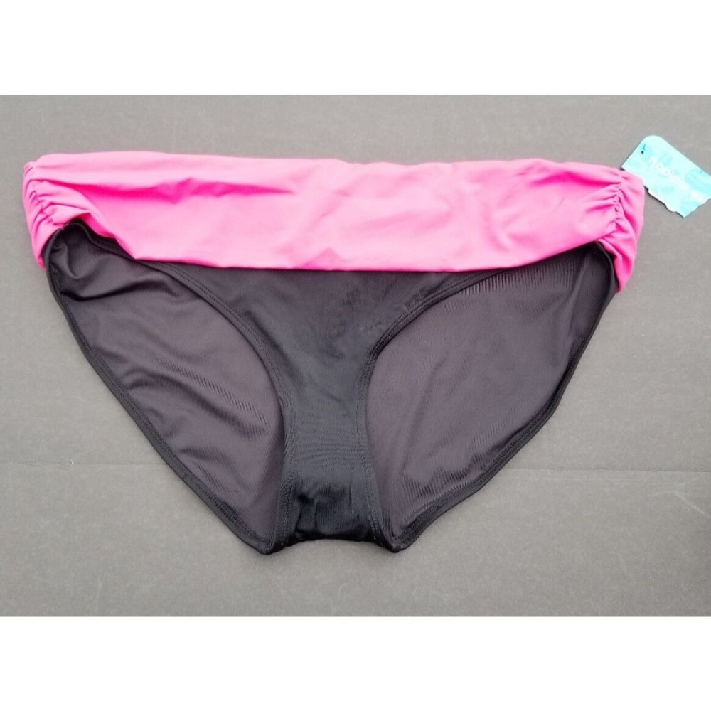 Bikini Bottom Pink Black Size 16 T Swim Suit